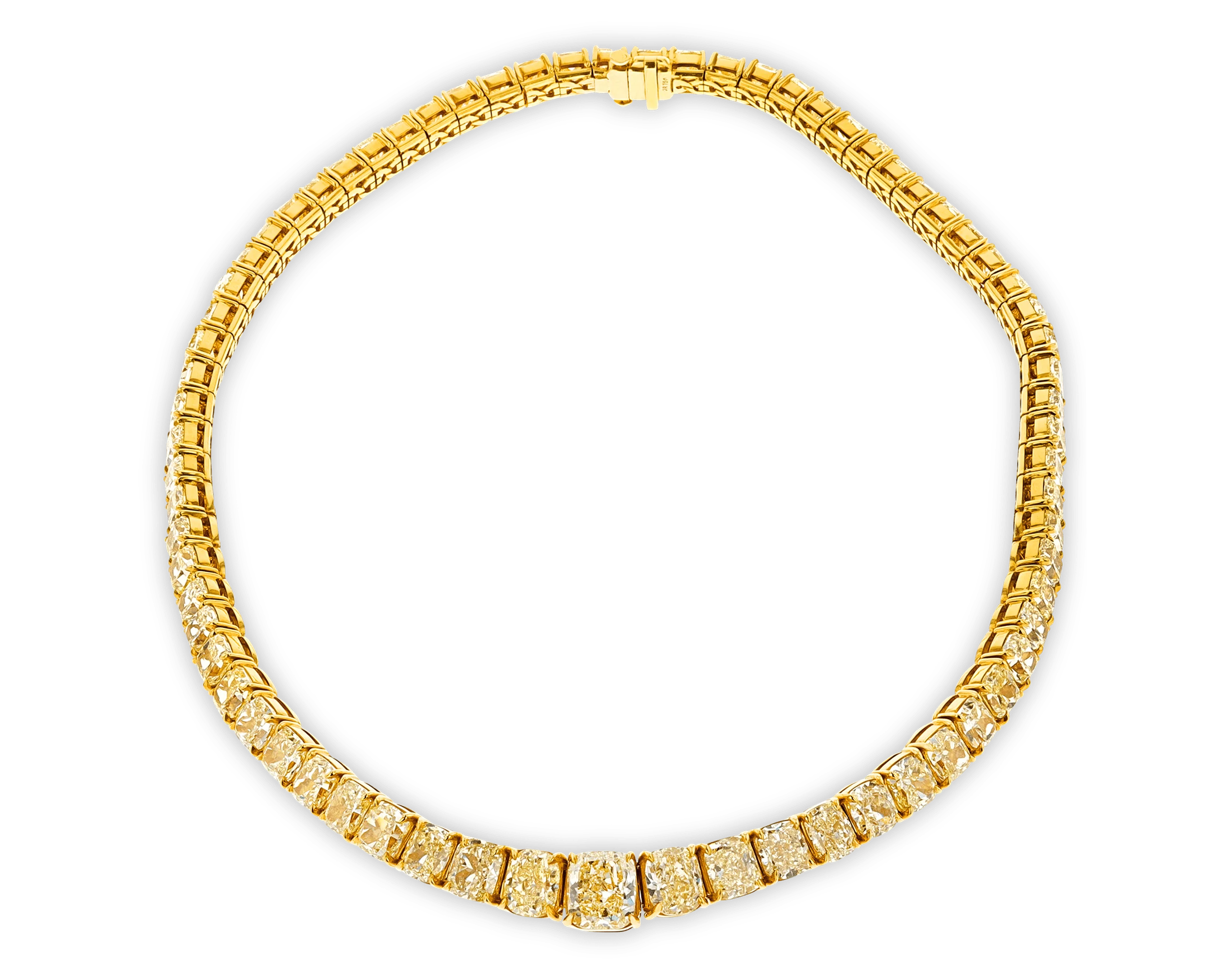 Fancy Yellow Diamond Necklace, 111.02 Carats