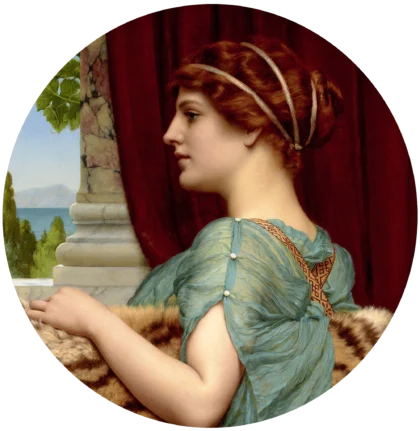 A Pompeian Lady by John William Godward