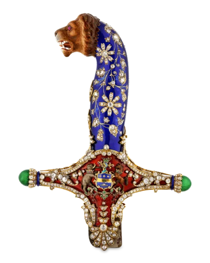 Diamond and Enamel Sword Hilt of the Maharajah