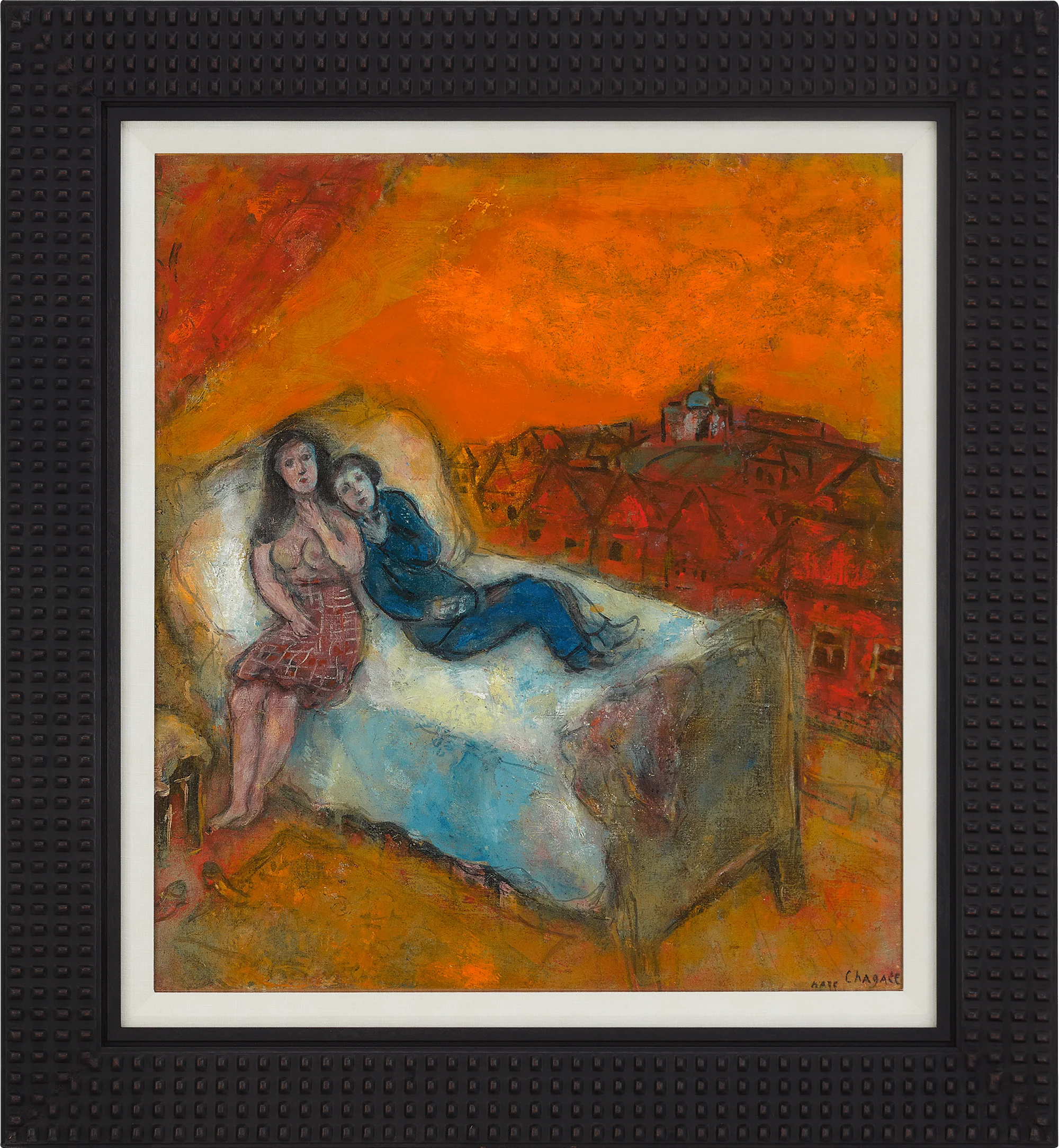 Couple sur le lit by Marc Chagall - Image 3