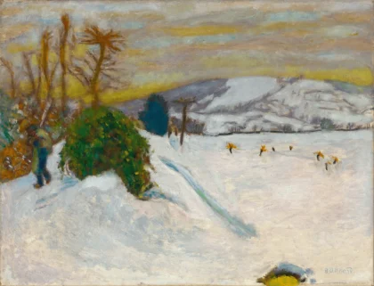 La neige au Grand-Lemps by Pierre Bonnard